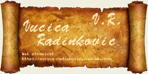 Vučica Radinković vizit kartica